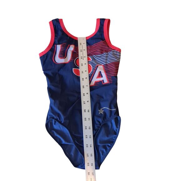 Vintage USA Leotard Child Small Blue Bodysuit - Picture 6 of 6